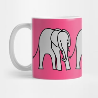 Three Baby Elephants Mug